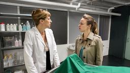 Dr. Rosalind Schmidt (Helene Grass) eröffnet Vicky (Katja Danowski), dass Achim Wagner wusste, dass sein Krebs zurück war.