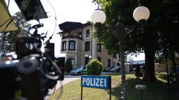 Das historische Gebäude der Polizeiinspektion Berchtesgaden als Drehort