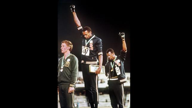 Bild: dpa Black Power bei Olympia