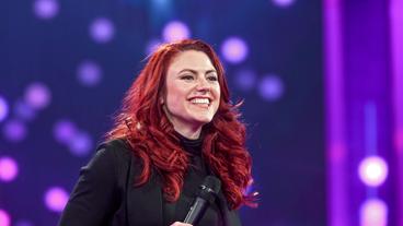 Bild: SWR/Wolfgang Breiteneicher Comedienne und Lockvogel Tahnee bei "Verstehen Sie Spaß?".
