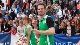 Beachvolleyball-Starcup 2014: Christian Feist aus "Sturm der Liebe" tanzt 