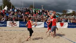 Beachvolleyball-Starcup 2014: Das Team von "Verbotene Liebe" feiert