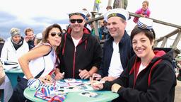 Beachvolleyball-Starcup 2014: Anika Lehmann, Joachim Kretzer, Marcus Bluhm und Alexandra M. Horn aus "Rote Rosen"