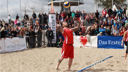 Beachvolleyball-Starcup 2014: Sascha Pederiva für "Verbotene Liebe"