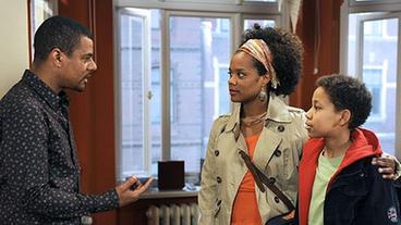 Bild: ARD/Nicole Manthey Kodjo, Naima und Louis (v.l.n.r.)