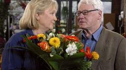 Melanie bekommt Blumen