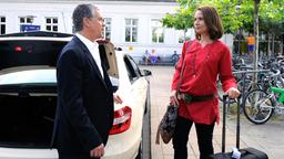 Rote Rosen: Sebastian und Jana am Bahnhof