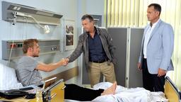 Rote Rosen: Robin, Sebastian und Torben im Krankenhaus