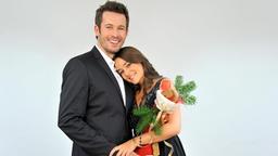 Sturm der Liebe 10 Jahre Weihnachtsshooting Weihnachten: Jan Hartmann als Niklas Stahl und Jennifer Newrkla als Julia Wegener