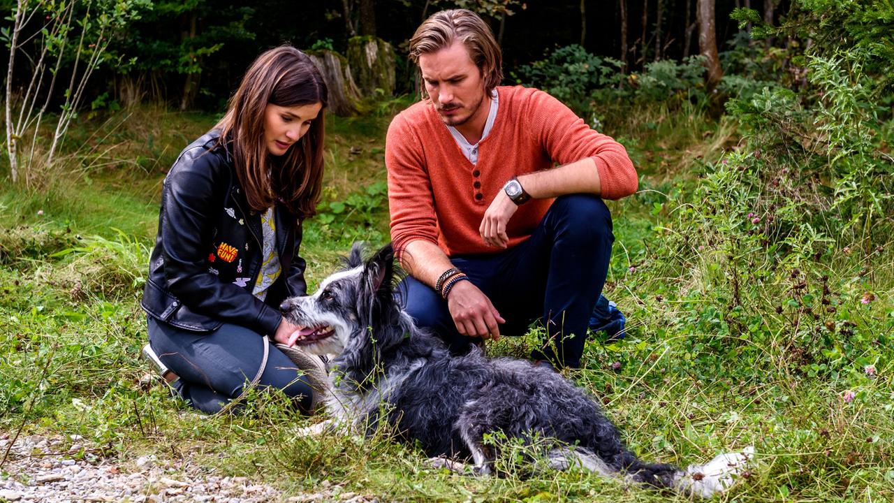 Sturm der Liebe Backstage Making-of Dreharbeiten Hündin Hund Jeannine Wacker Alexander Milz