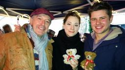 Sturm der Liebe Weihnachtsmarkt: Joachim Lätsch, Christin Balogh und Sebastian Fritz