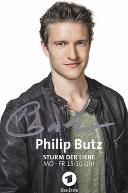 Bild: ARD/Christof Arnold Autogrammkarte von Philip Butz als Oskar Reiter