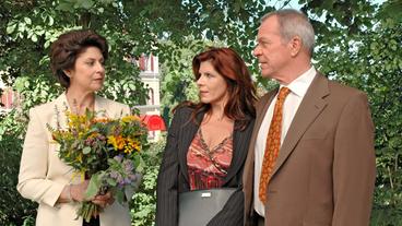 Bild: ARD/Jo Bischoff Charlotte und Werner mit Cora Franke