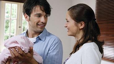 Eva und Robert mit Baby Valentina