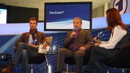 Joachim Lätsch und Florian Stadler mit Claudia Schick