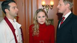 Miriam steht zwischen Felix und Robert