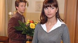 Susan und Lars, der Blumen bringt