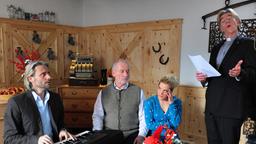 Michael, Alfons, Tanja und Pfarrer Fröhlich