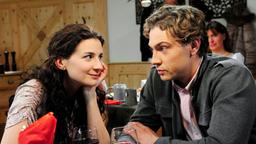 Elena und Christian im Restaurant
