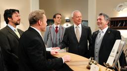 Xaver, Julius und Werner mit dem finnischen Botschafter