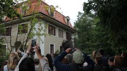 Eine Kulisse durfte beim Besuch auf keinen Fall fehlen: Der Fürstenhof.