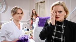 Valentina (Paulina Hobratschk) überrascht Annabelle (Jenny Löffler) und Jessica (Isabell Ege) in einer heiklen Situation.
