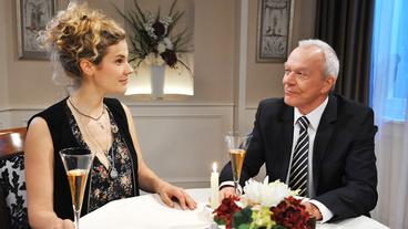 Bild: ARD/Ann Paur Sturm der Liebe: Poppy und Werner beim Dinner