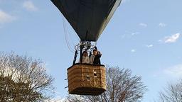 Ballon über den Bäumen