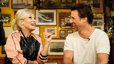 Bild: Redaktion Florian David Fitz und Ina Müller bei Inas Nacht im Schellfischposten.