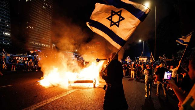 Massenproteste gegen die Justizreform in Israel